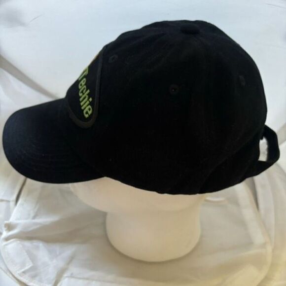 Signal Techie Port Authority Black Adjustable Ball Cap Hat *New* - Picture 3 of 8
